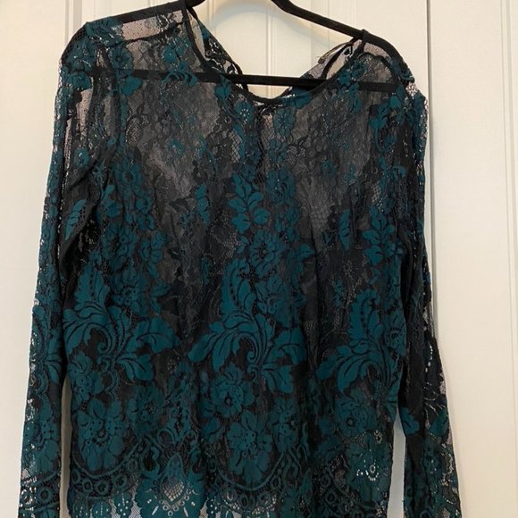 Sheer Long Sleeve Top - Picture 1 of 2